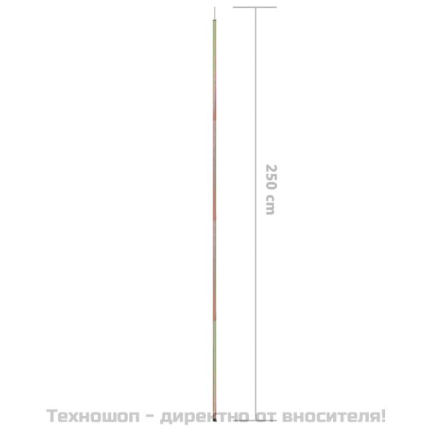 Прътове за сенник, 2 бр, 250 см, поцинкована стомана