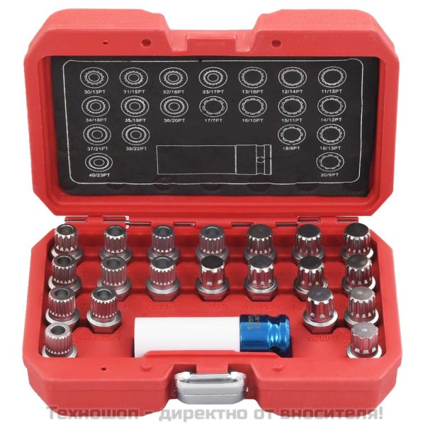 Комплект за развиване на секретни болтове за BMW, 21 части