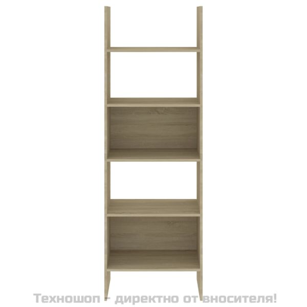 Библиотека, дъб сонома, 60x35x180 см, инженерно дърво