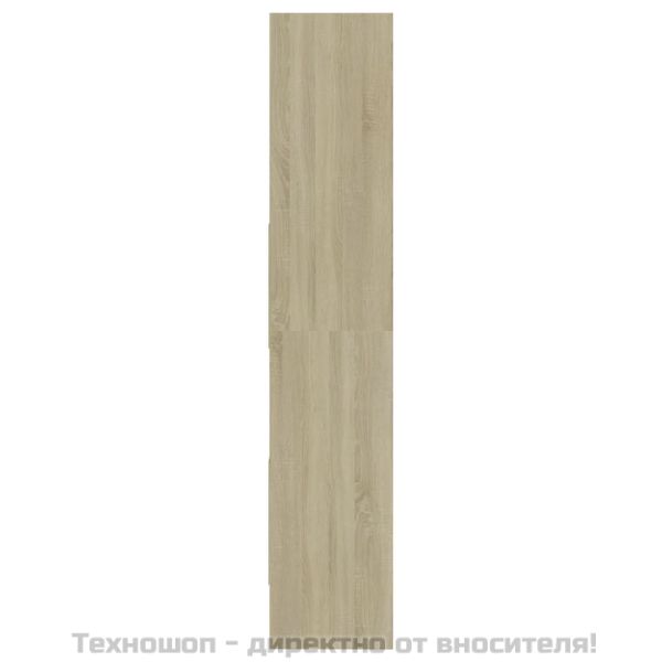 Библиотека, дъб сонома, 60x35x180 см, инженерно дърво