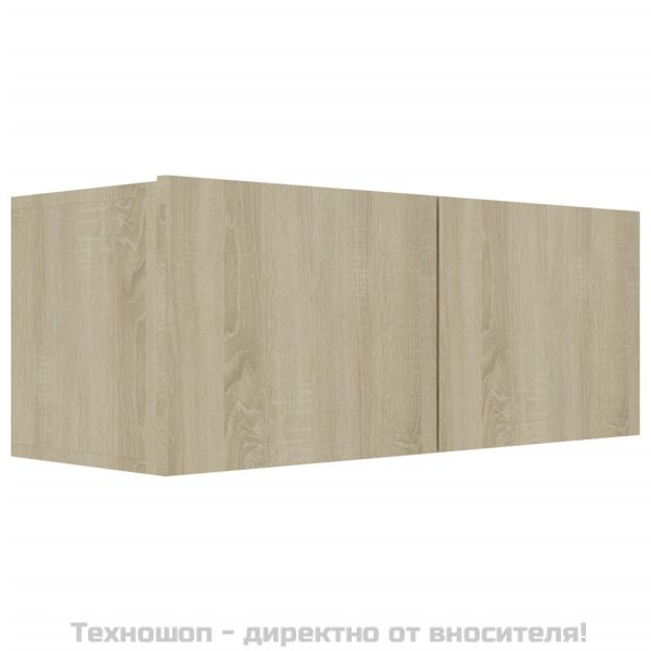 Комплект ТВ шкафове от 3 части, дъб сонома, инженерно дърво