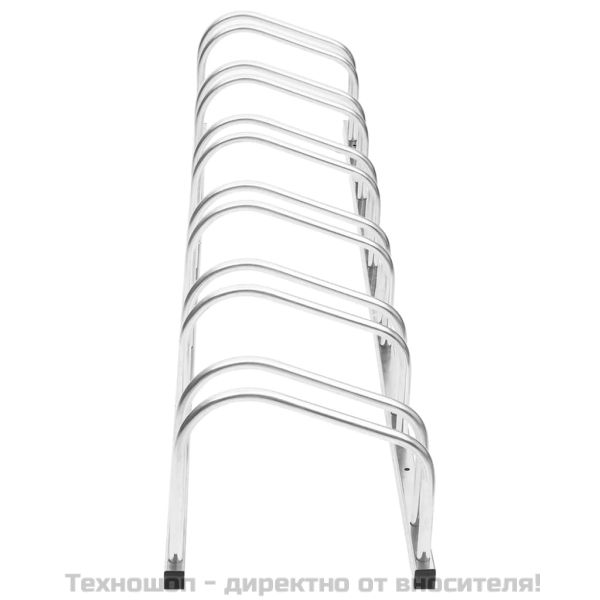 Стойка за велосипеди за 6 велосипеда, поцинкована стомана