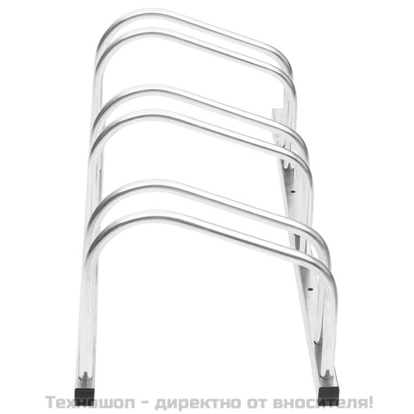 Стойка за велосипеди за 3 велосипеда, поцинкована стомана