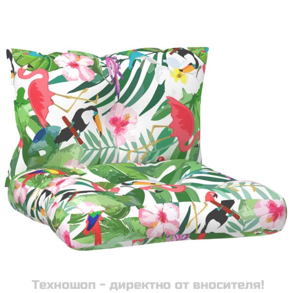 Палетни възглавници, 2 бр, многоцветни, плат Оксфорд
