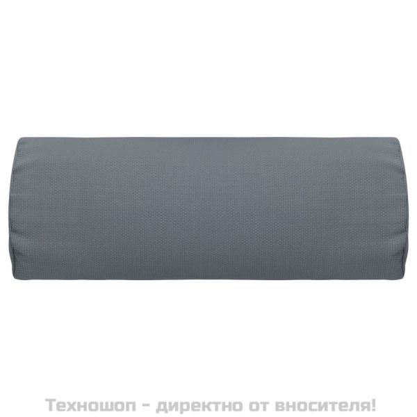 Облегалка за глава за шезлонг, сива, 40x7,5x15 см, textilene