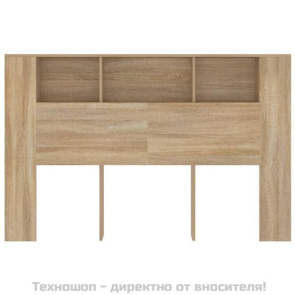 Табла за легло тип шкаф, дъб сонома, 160x18,5x104,5 см