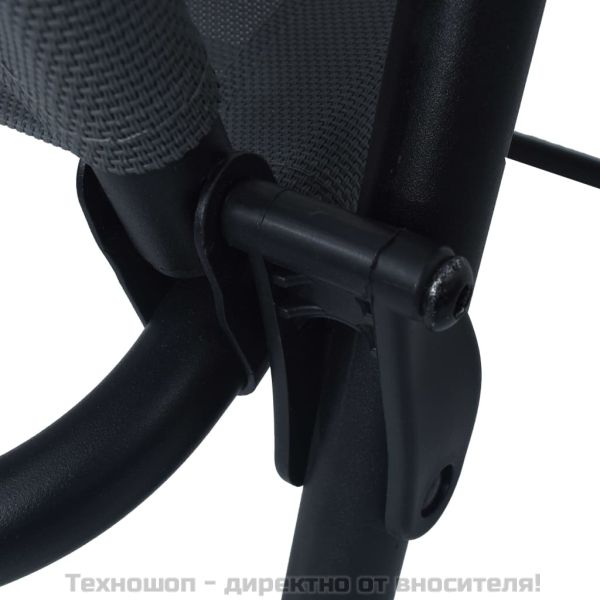 Бистро комплект, 3 части, сив, стомана