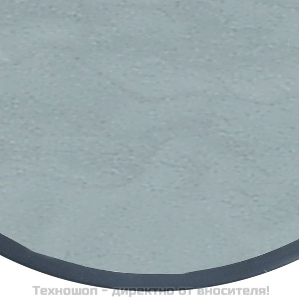 Бистро маса, черна, 40x46 см, стомана и стъкло