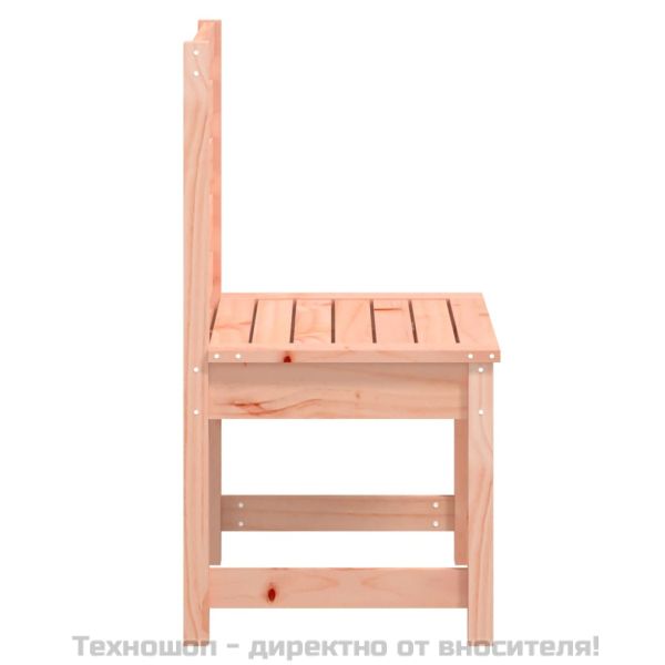 Градински столове, 2 бр, 50x48x91,5 см, масивно дугласко дърво