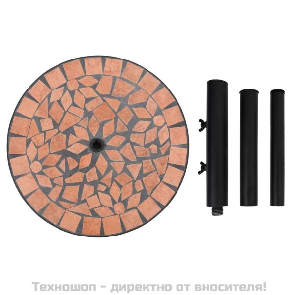 Основа за чадър, теракота, кръгла, 12 кг