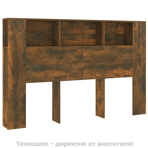 Табла за легло тип шкаф, опушен дъб, 160x18,5x104,5 см