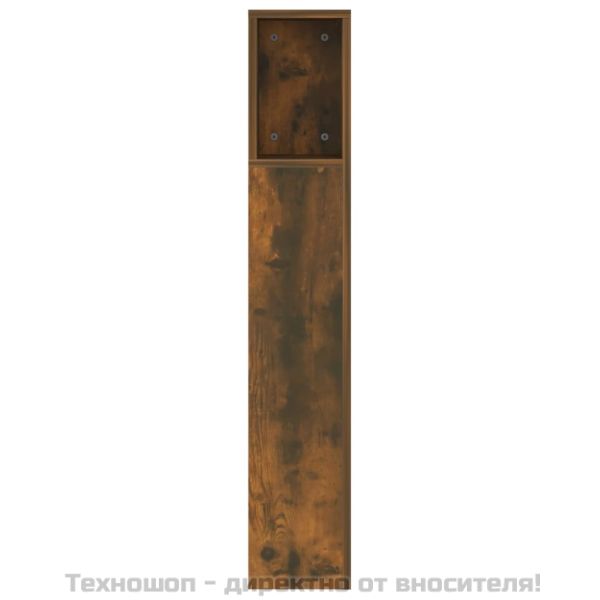 Табла за легло тип шкаф, опушен дъб, 160x18,5x104,5 см