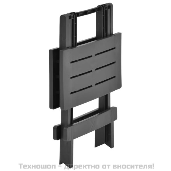 Сгъваема градинска маса, антрацит, 45x43x50 см, пластмаса