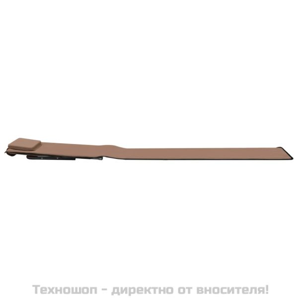 Сгъваеми плажни постелки, 2 бр, стомана и плат, кафяви