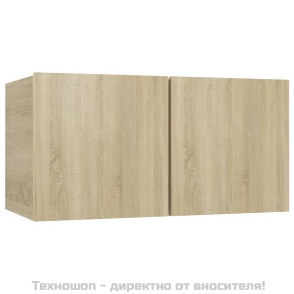 ТВ шкафове за стенен монтаж, дъб сонома, инженерно дърво