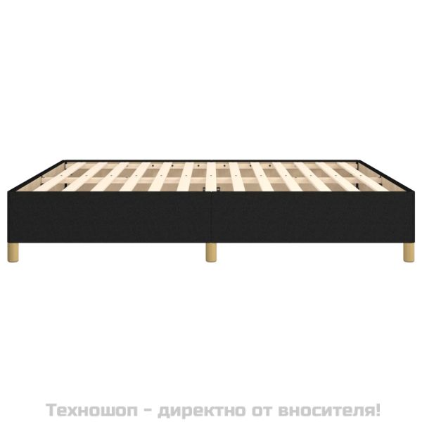 Рамка за легло без матрак, черна, 180x200 см, плат