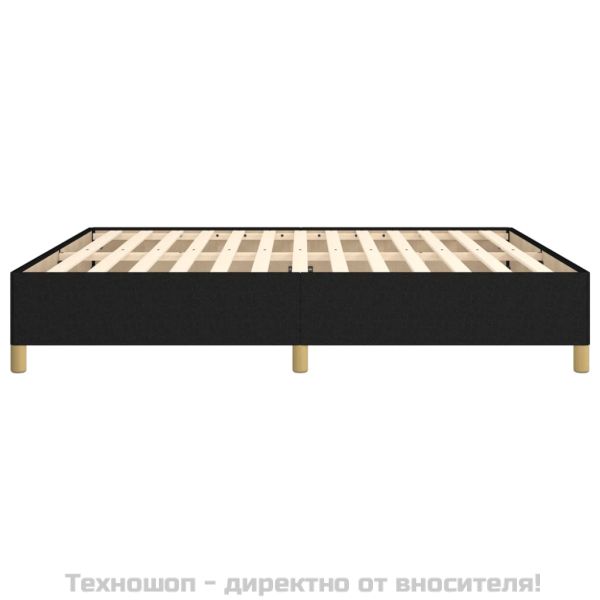 Рамка за легло без матрак, черна, 160x200 см, плат