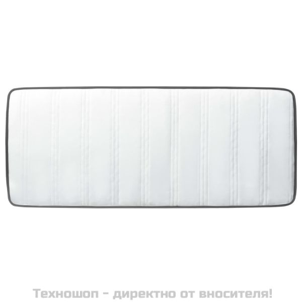 Боксспринг легло, тъмносиво, текстил, 100x200 см