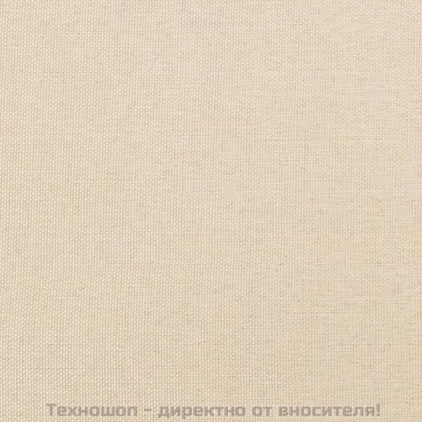 Боксспринг легло с матрак, кремаво, 120x200 см, плат