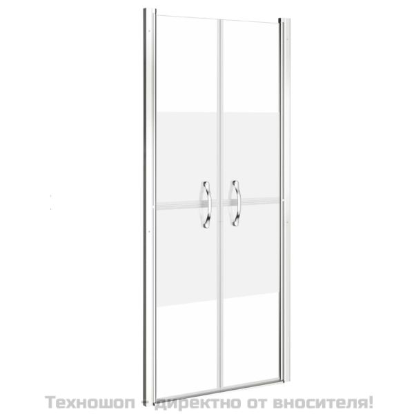 Врата за душ, полуматирано ESG стъкло, 91x190 см