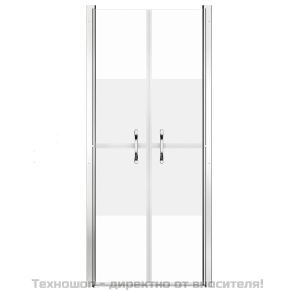 Врата за душ, полуматирано ESG стъкло, 91x190 см