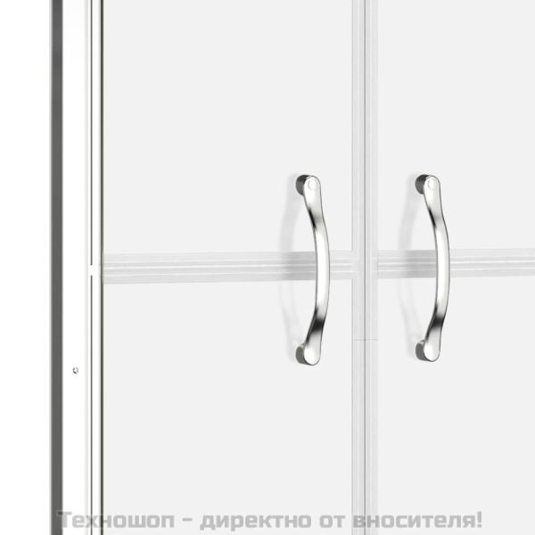 Врата за душ, полуматирано ESG стъкло, 91x190 см