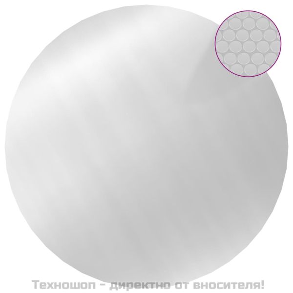 Покривало за басейн, сребристо, 417 см, PE