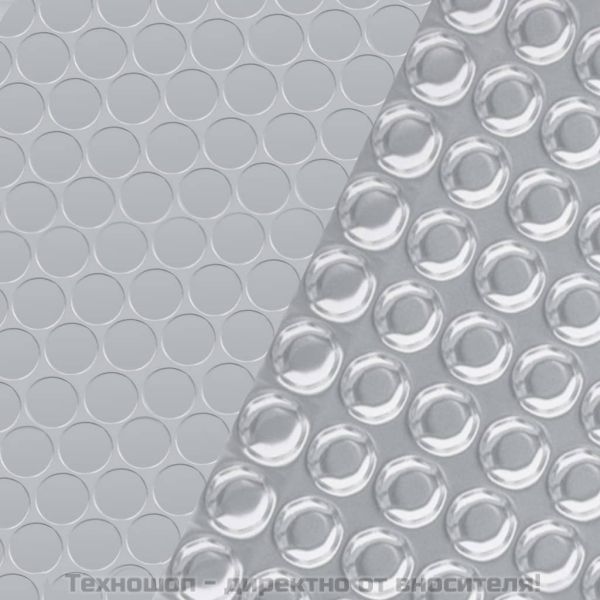 Покривало за басейн, сребристо, 260x160 см, PE