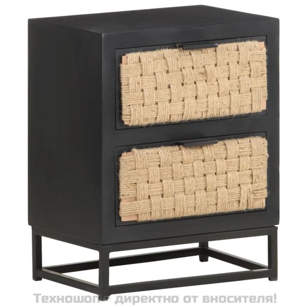 Нощно шкафче, 40x30x50 см, мангово дърво масив