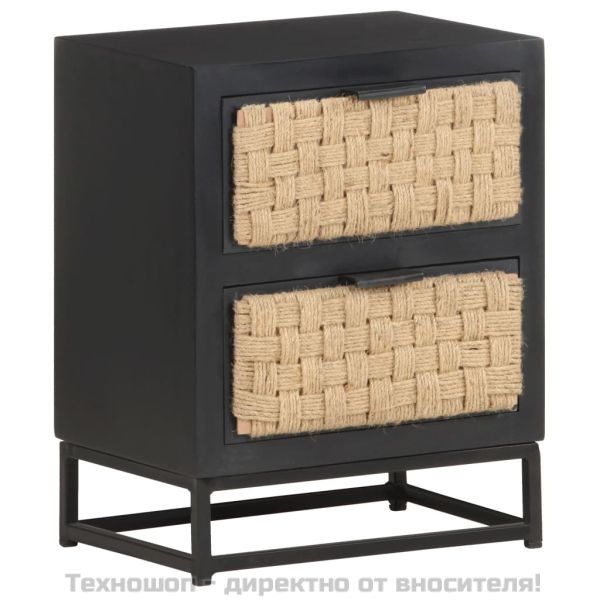 Нощно шкафче, 40x30x50 см, мангово дърво масив