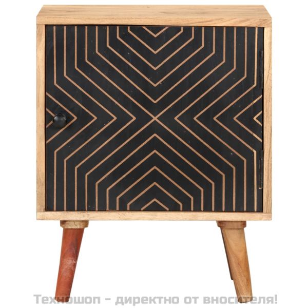 Нощно шкафче, 40х30х50 см, акациево дърво масив