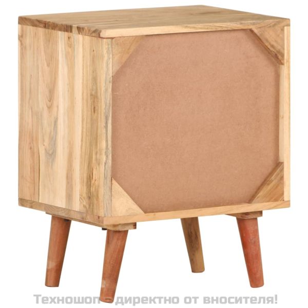 Нощно шкафче, 40х30х50 см, акациево дърво масив