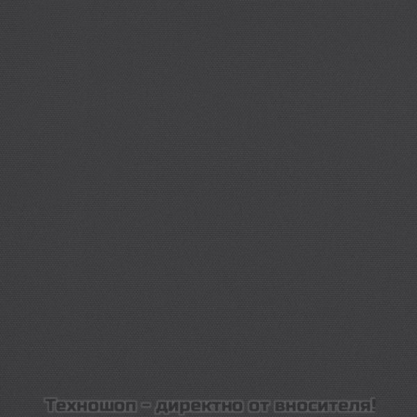 Градински чадър с дървен прът, черен, 300x300x273 см