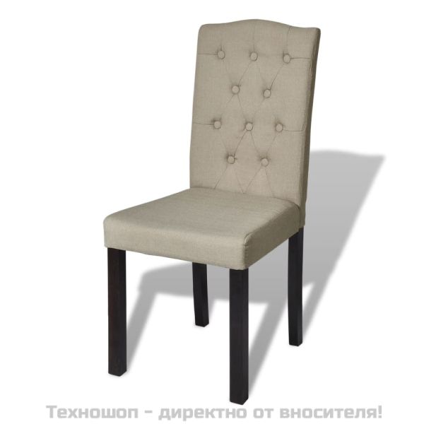Трапезни столове, 2 бр, камел, текстил