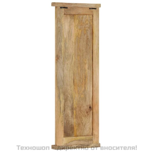 Закачалки за дрехи, 2 бр, мангово дърво масив, 38x100 см