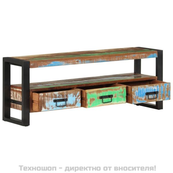 ТВ шкаф, 120x30x45 см, регенерирано дърво масив