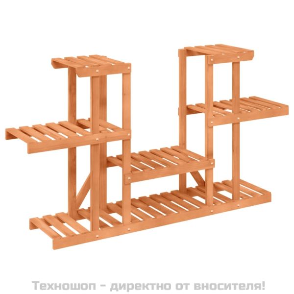 Поставка за цветя, 110x25x73 см, масивна ела
