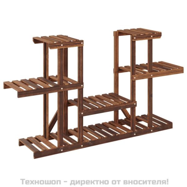 Поставка за цветя, 110x25x73 см, масивна ела