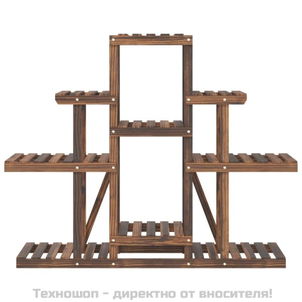 Поставка за цветя, 110x25x96 см, масивна ела