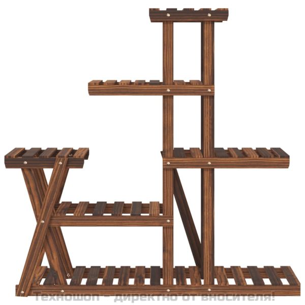 Поставка за цветя, 95x25x96 см, масивна ела