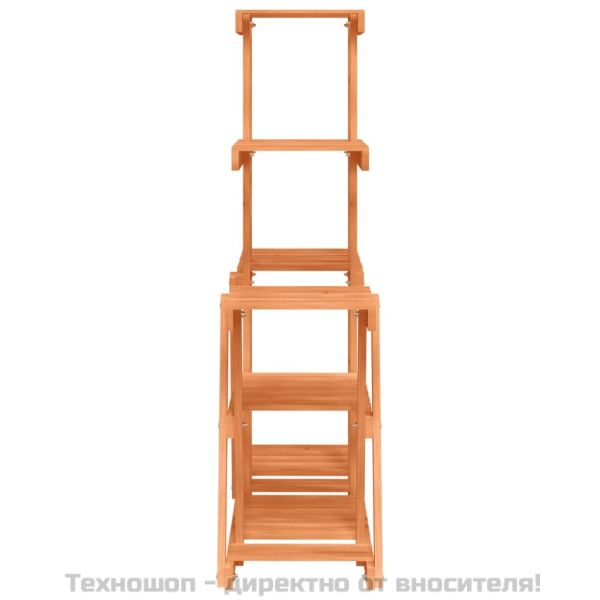 Поставка за цветя, 95x25x96 см, масивна ела