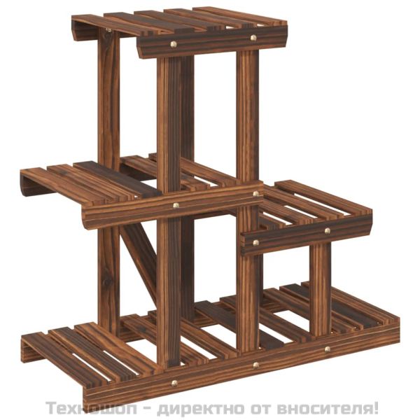 Поставка за цветя, 58x25x51 см, масивна ела