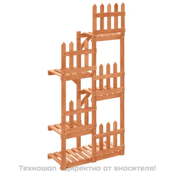 Поставка за цветя, 60x25x130 см, масивна ела