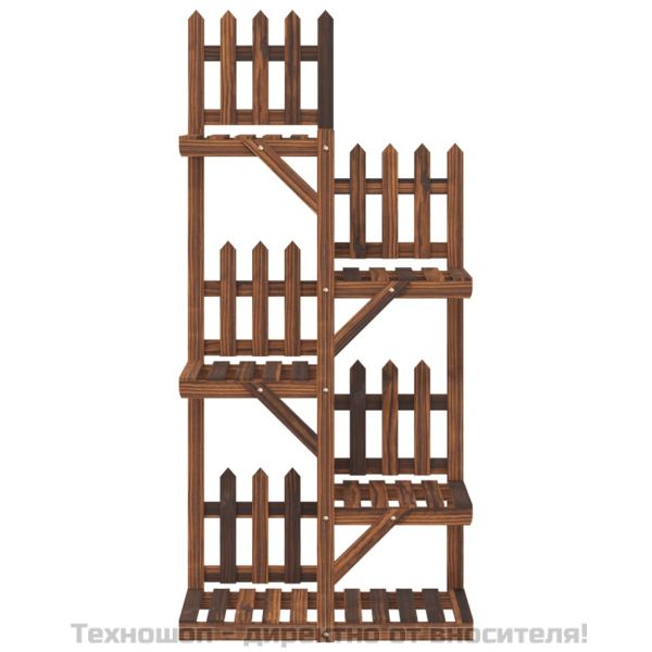 Поставка за цветя, 60x25x130 см, масивна ела