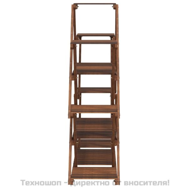 Поставка за цветя, 110x25x105 см, масивна ела