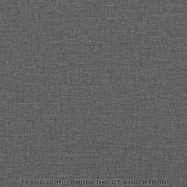 Табуретка за съхранение, тъмносива, 45x45x49 см, плат