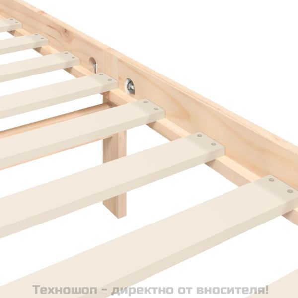 Рамка за легло без матрак, 90x200 см, масивна чамова дървесина