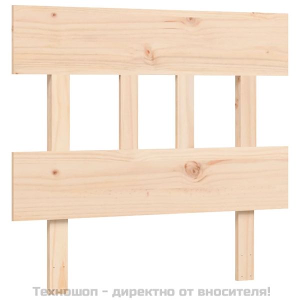 Рамка за легло без матрак, 90x200 см, масивна чамова дървесина