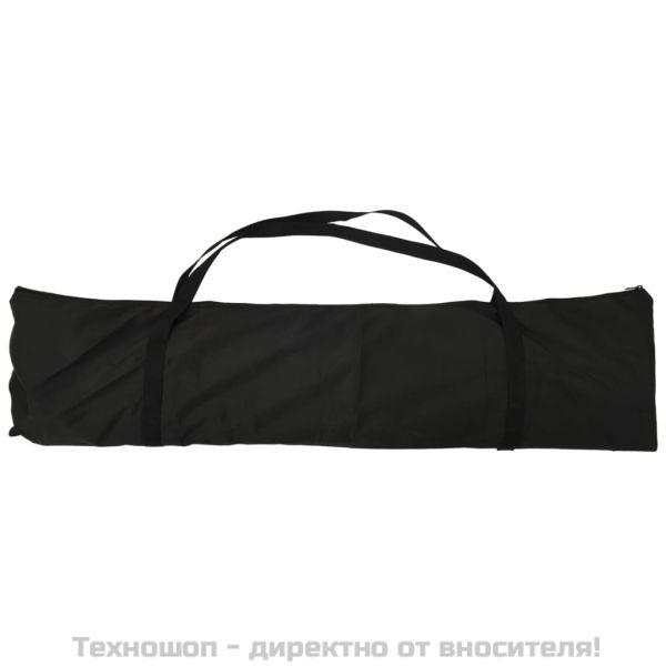 Преносима бейзболна мрежа червено-черна 369x107x271 см стомана