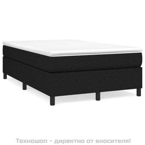 Боксспринг легло с матрак, черно, 120x200 см, плат